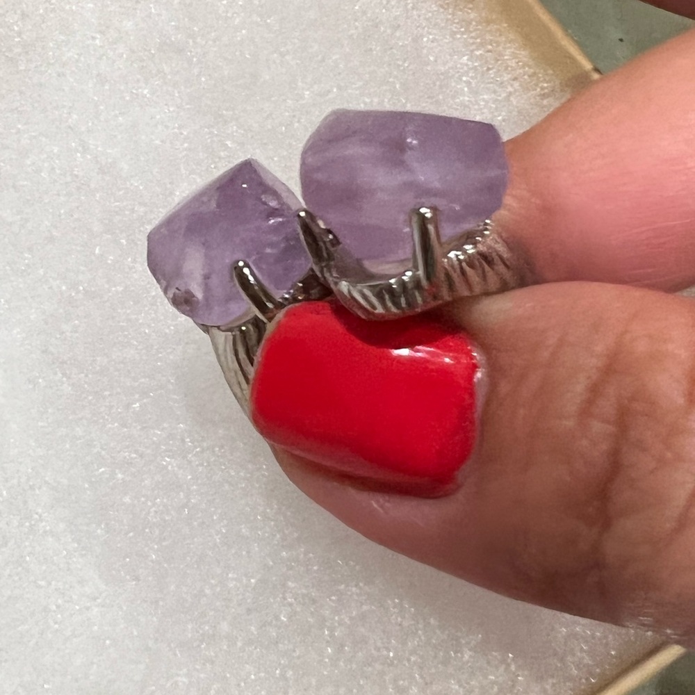 Statement Ring With Amethyst - image 8